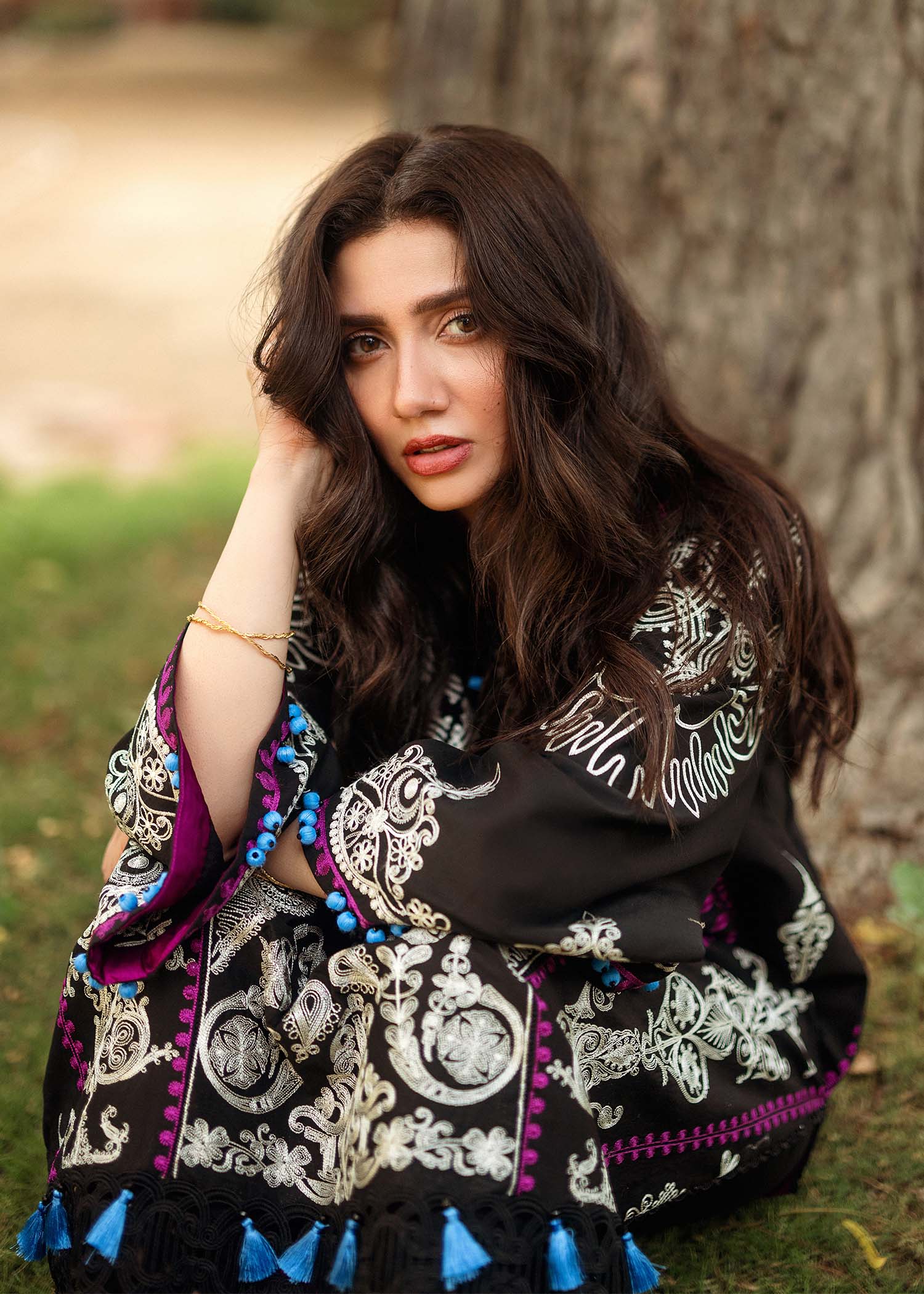 Dhanak-3PC Embroidered Shirt with Digital Printed Wool Shawl-3253