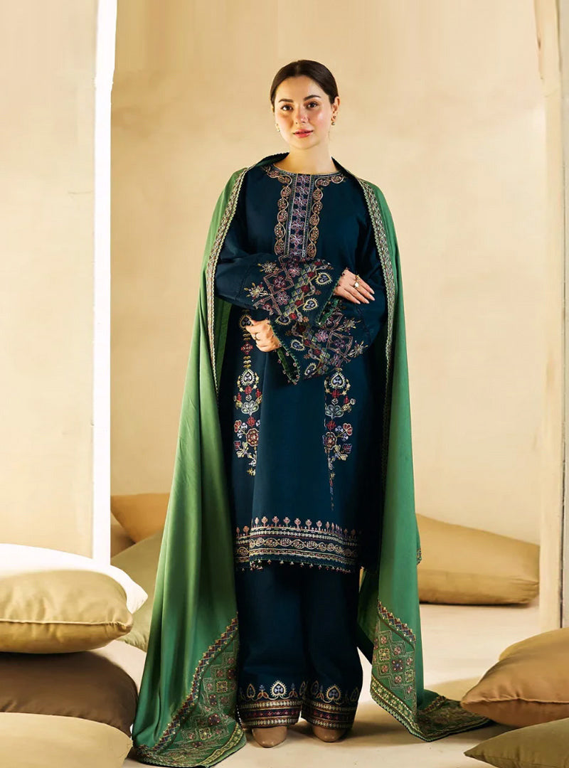 Dhanak 3PC Embroidered-1293