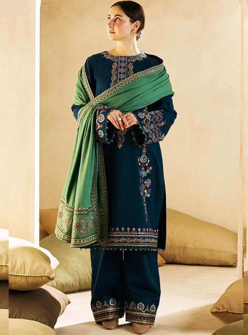Dhanak 3PC Embroidered-1293