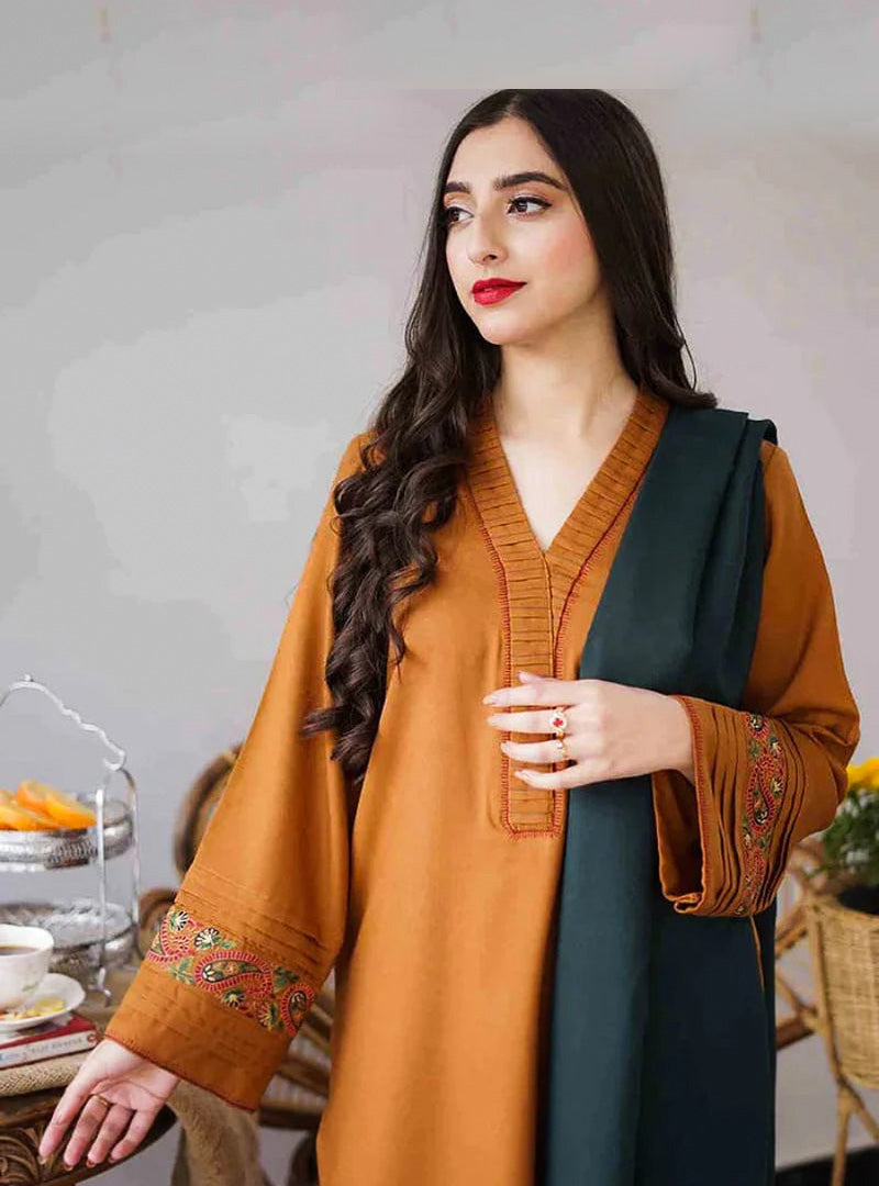 Dhanak 3PC Embroidered-889