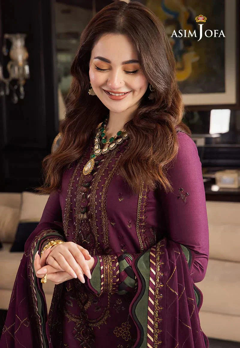 Asim Jofa Dhanak 3PC Embroidered With Chiffon Embroidered Dupatta-673