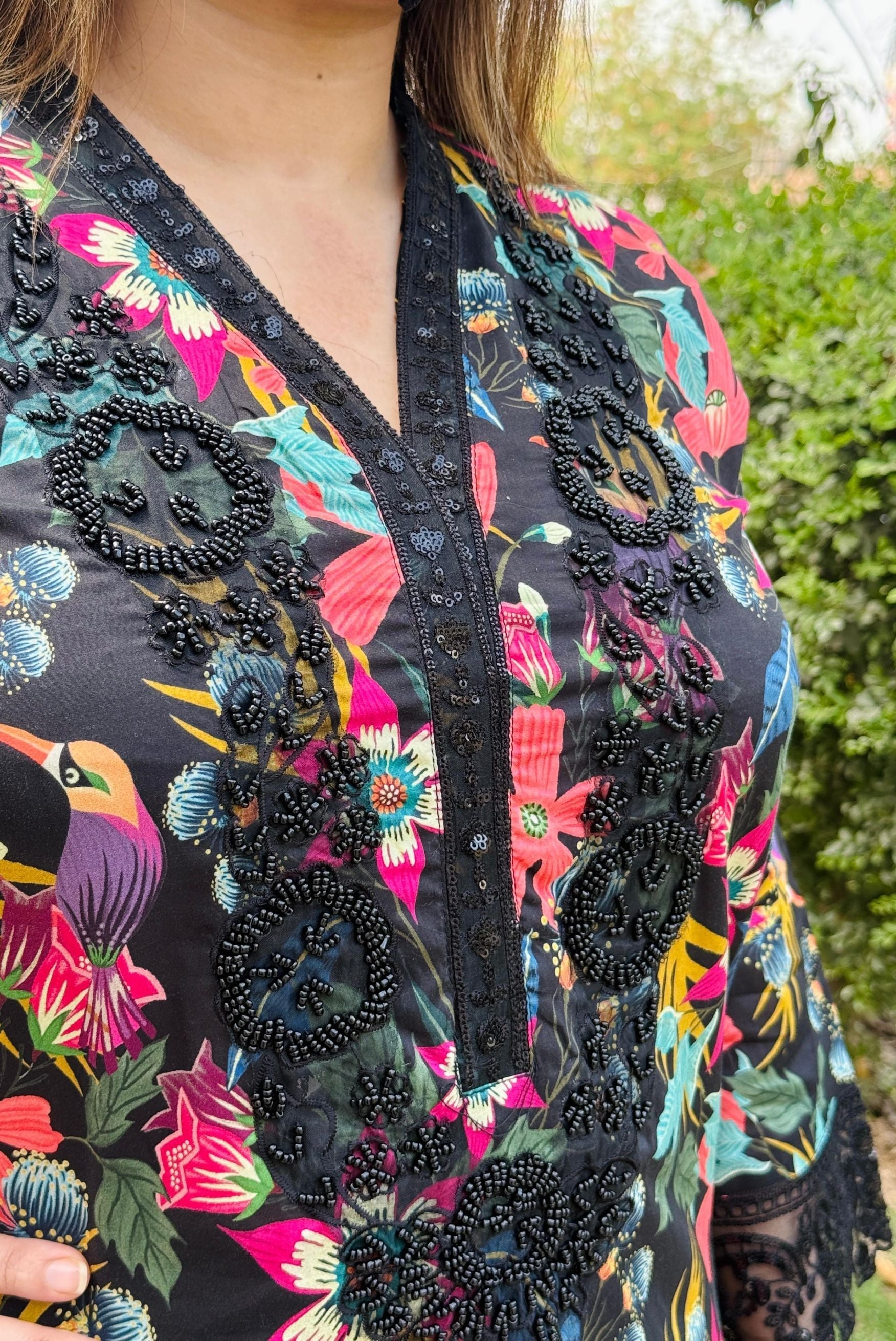 3PC KARANDI PRINTED SHIRT WITH KARANDI PRINTED DUAPTTA AND TROUSER -1707