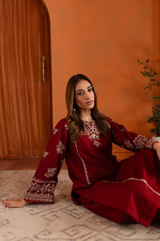 Dhanak - 2PC Embroidered -6003