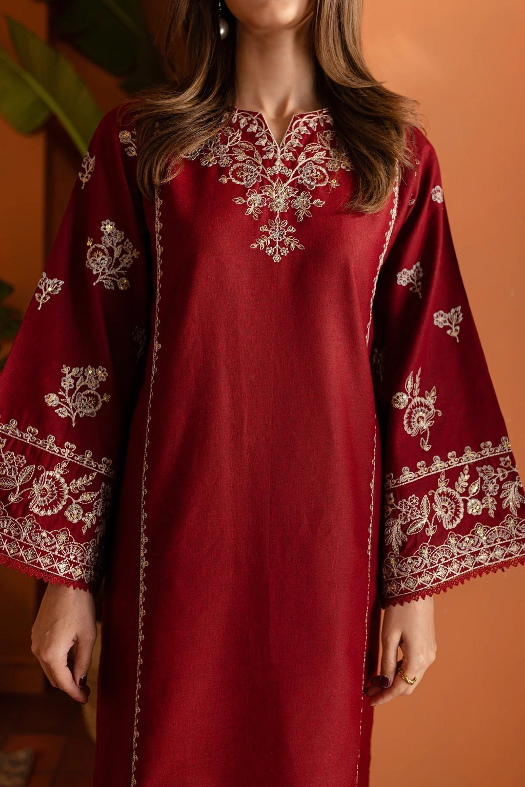 Dhanak - 2PC Embroidered -6003