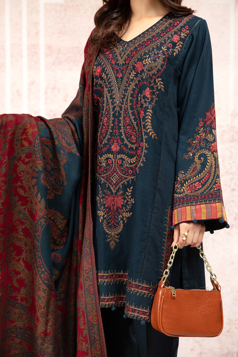 MARIA B Lawn-3PC Embroidered with Digital printed  Dupatta-1094